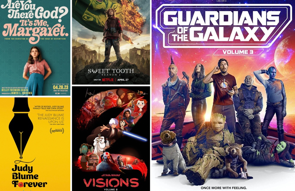 Star Wars: Visions S2, Are You There God? It’s Me, Margaret., Judy Blume Forever, Sweet Tooth S2, Guardians of the Galaxy 3