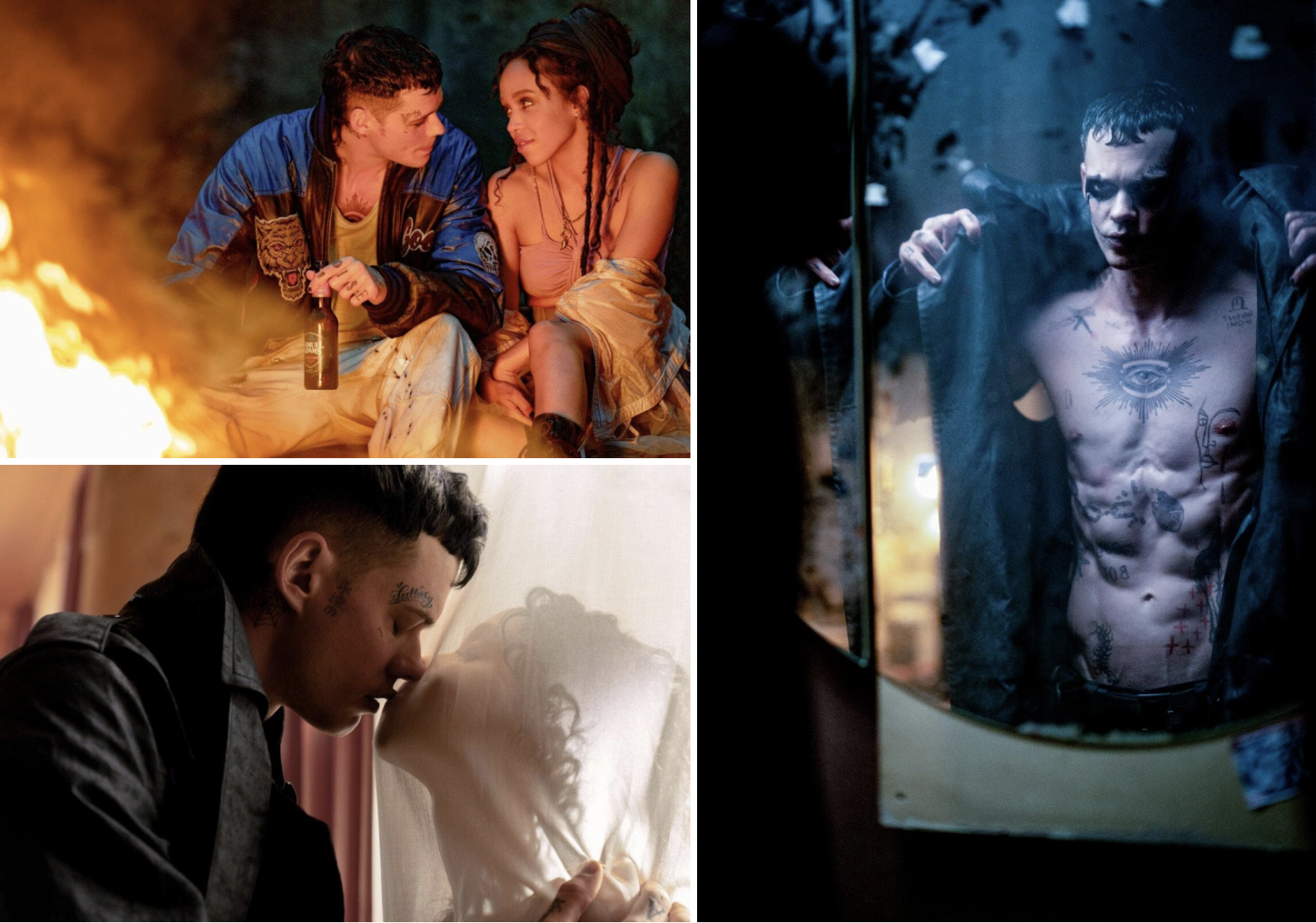 First Look: Bill Skarsgård & FKA Twigs in THE CROW