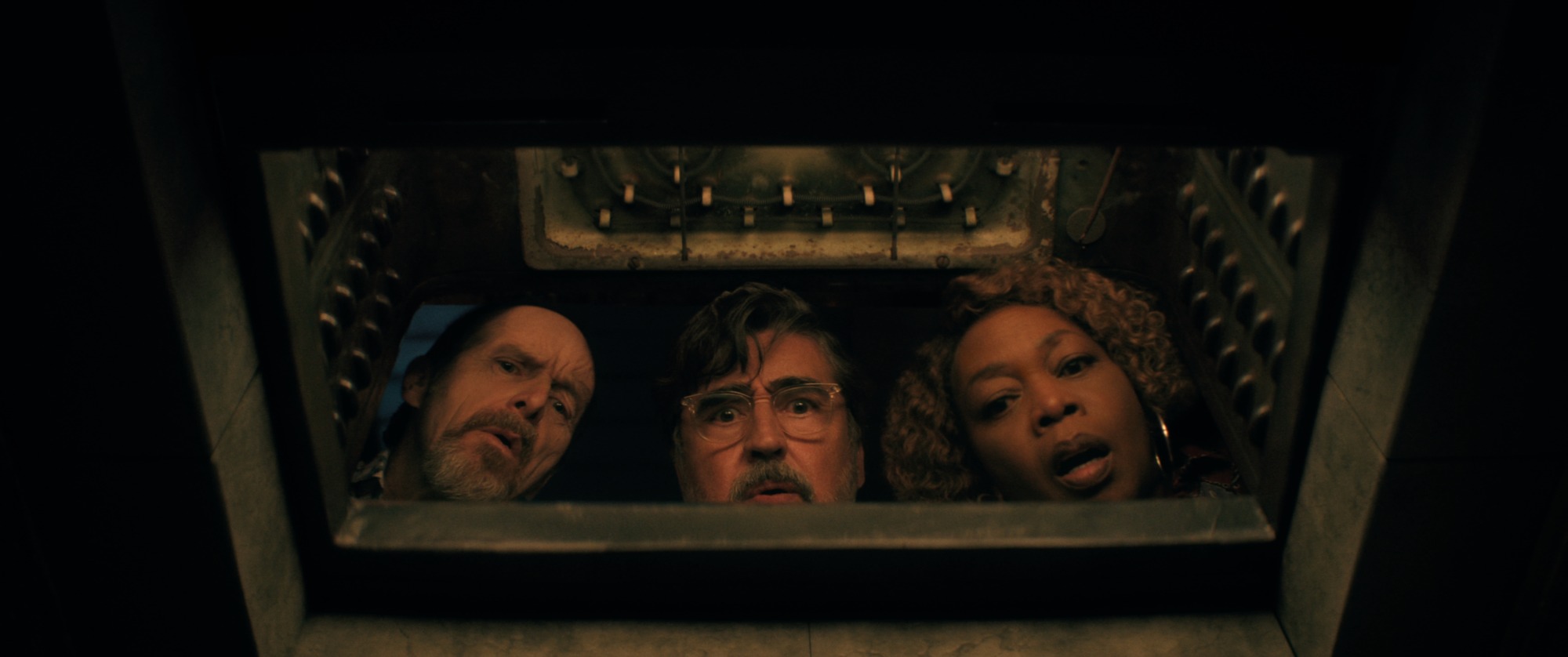 The Boroughs. (L to R) Denis O’Hare as Wally, Alfred Molina as Sam, Alfre Woodard as Judy in The Boroughs. Cr. Courtesy of Netflix © 2026 The 1985 movie Cocoon collides with Stranger Things in The Boroughs. The paranormal world, beware. These Elders do not go softly into any X-Files shenanigans